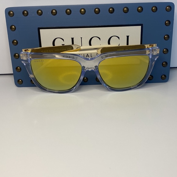 New - GUCCI Gold Square Unisex Sunglasses
GG0976S 004 56 - Picture 11 of 15